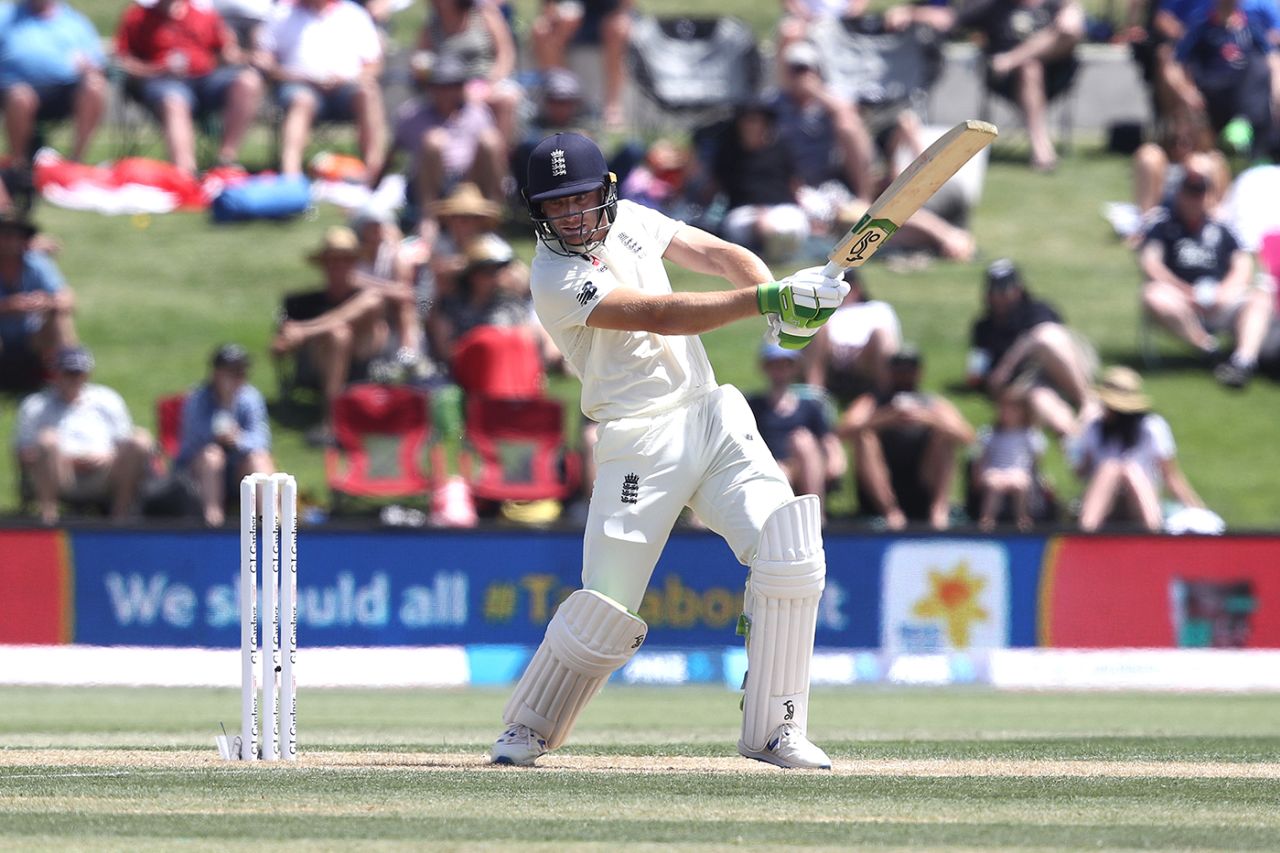 Jos Buttler struck several boundaries while batting with the tail, New Zealand v England, 1st Test, Day 2, Mount Maunganui, November 22, 2019