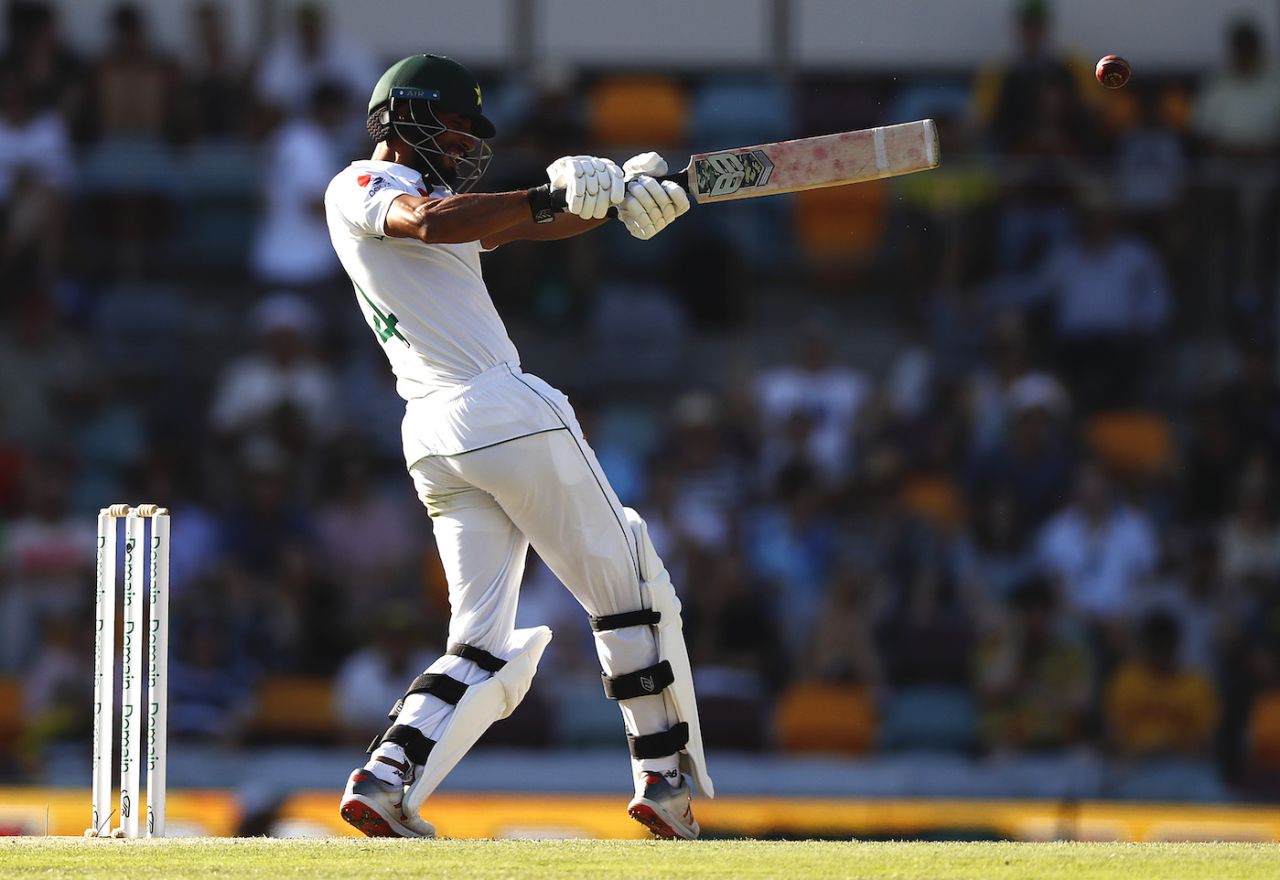 Shan Masood pulls through square leg, Australia v Pakistan, 1st Test, Brisbane, November 23, 2019
