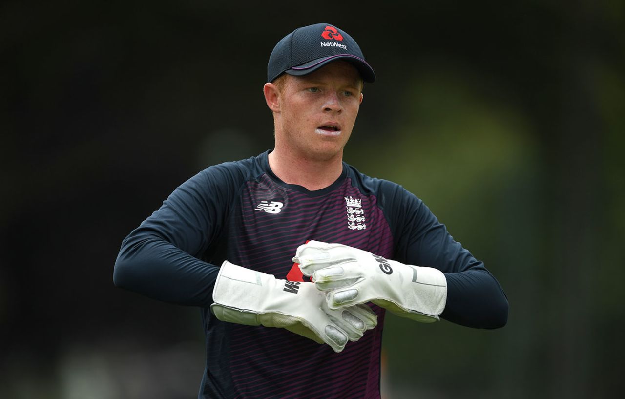 Ollie Pope looked set to take the gloves for England, England training, November 28, 2019