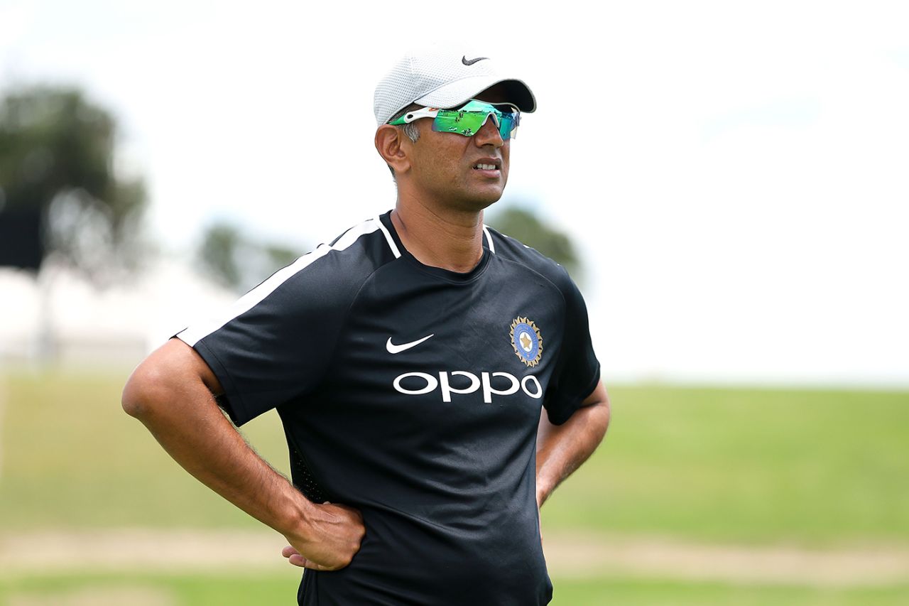 Rahul Dravid at an India Under-19 practice session, Tauranga, January 14, 2018