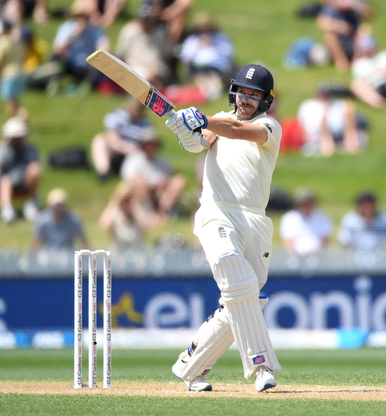 Rory Burns pulls through midwicket, New Zealand v England, 2nd Test, Hamilton, December 1, 2019