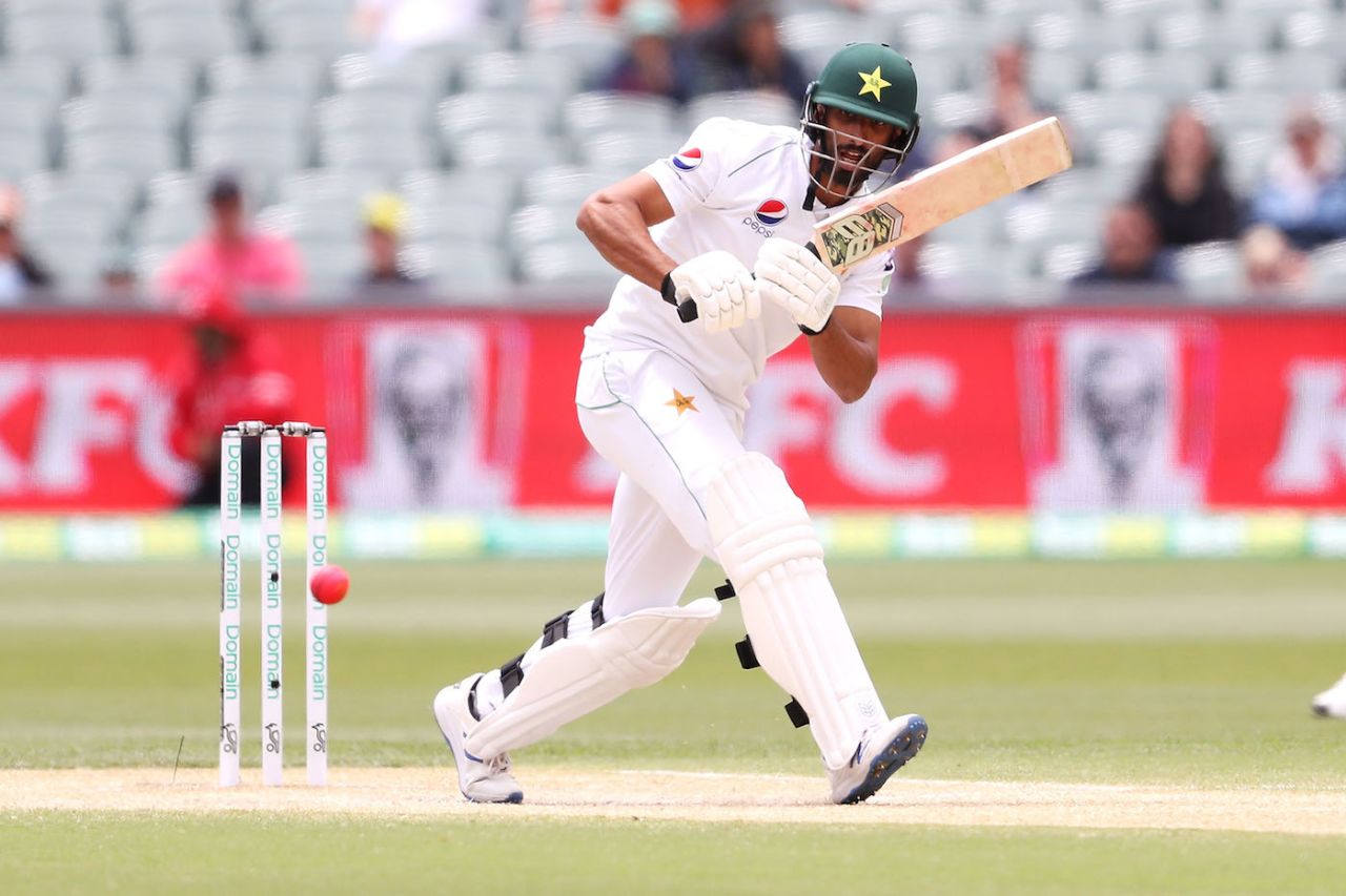 Shan Masood working through the leg side, Australia v Pakistan, 2nd Test, Day 4, Adelaide, December 2, 2019