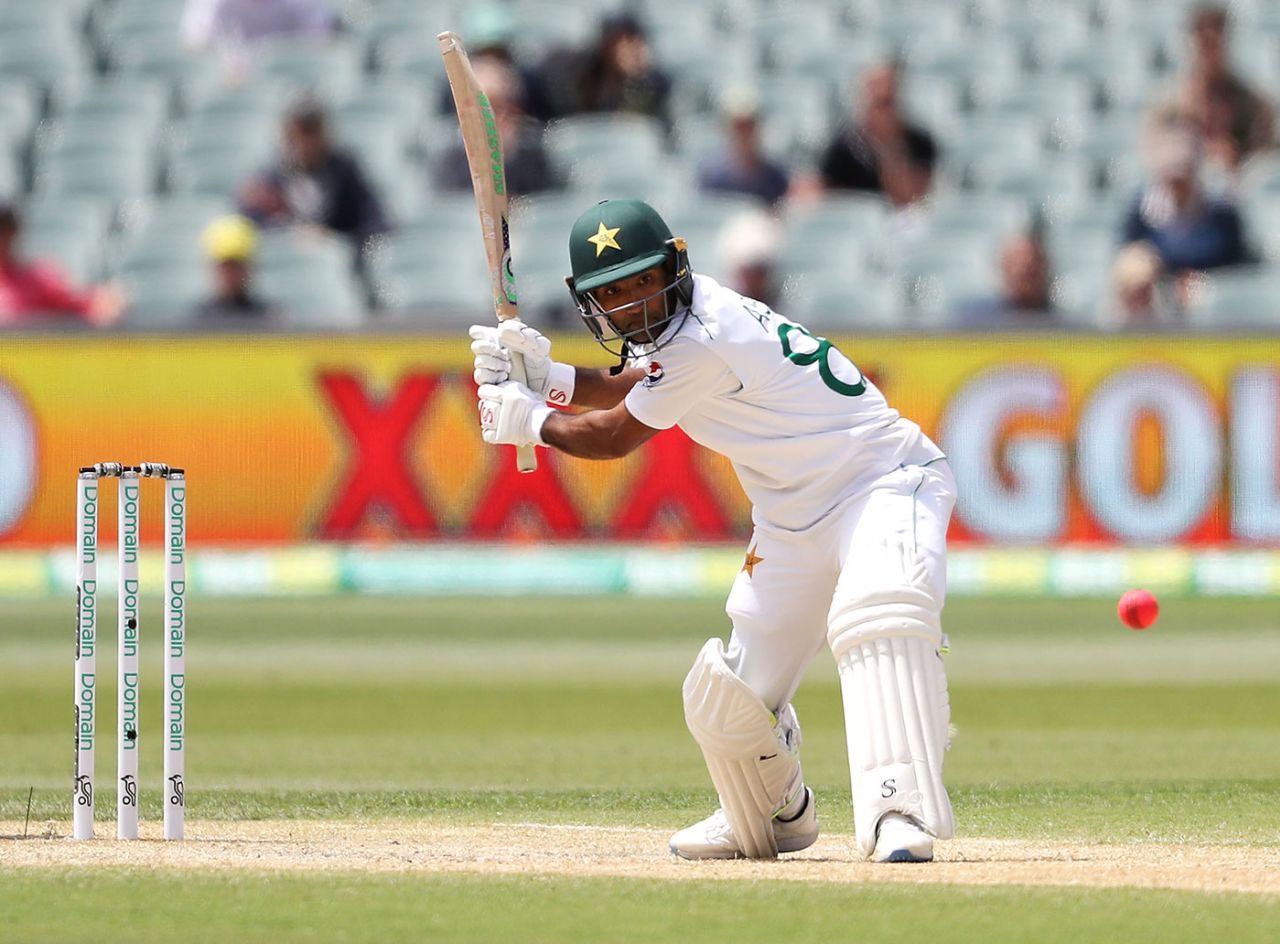 Asad Shafiq dances down the pitch, Australia v Pakistan, 2nd Test, Day 4, Adelaide, December 2, 2019