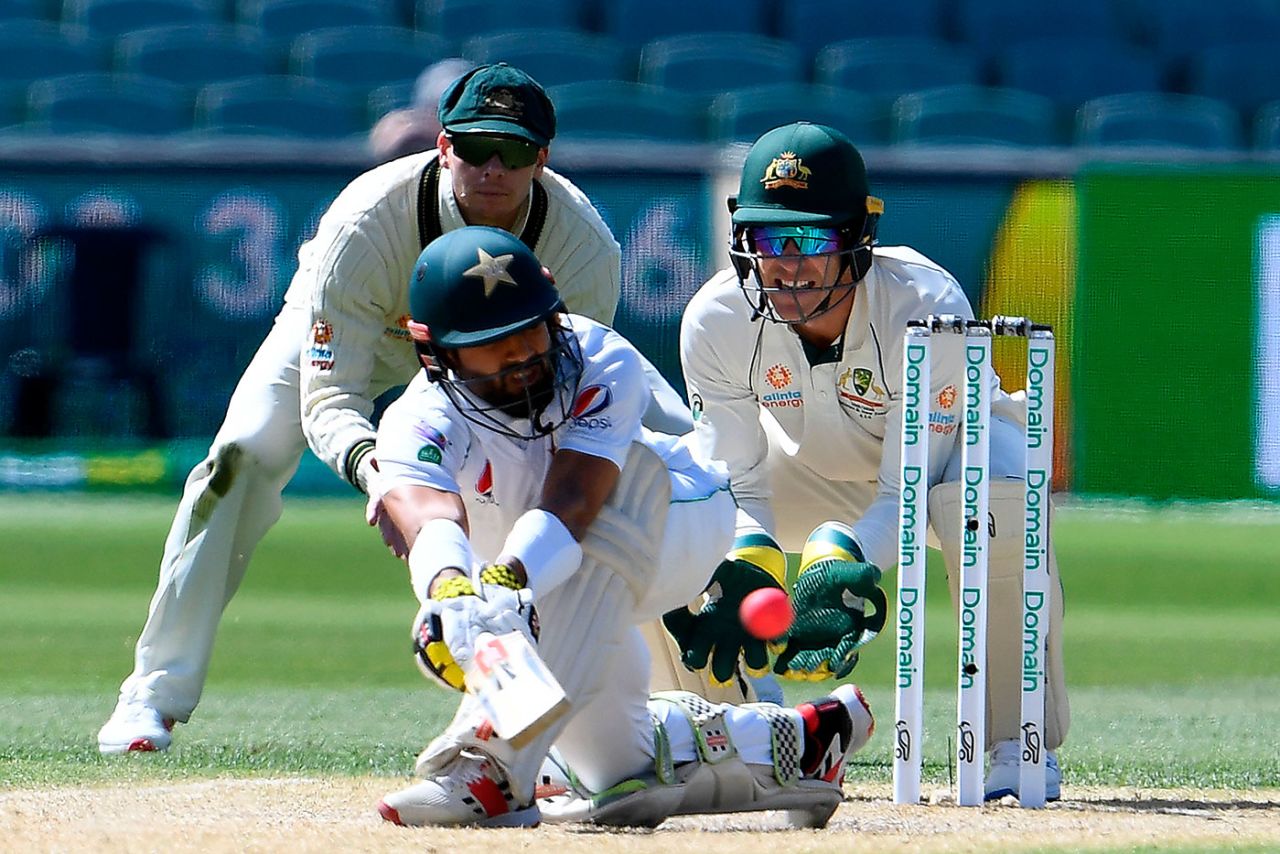 Mohammad Rizwan sweeps, Australia v Pakistan, 2nd Test, Day 4, Adelaide, December 2, 2019