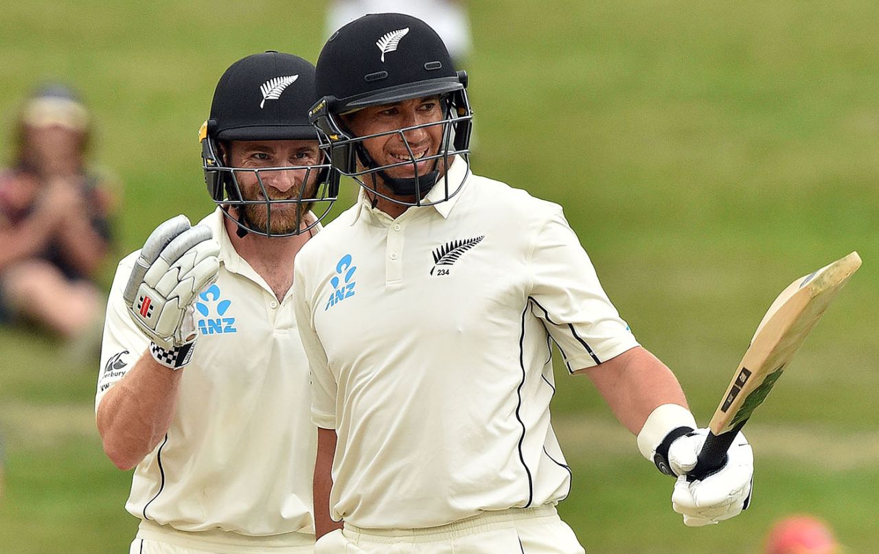 Kane Williamson and Ross Taylor beat the rain to record their centuries, New Zealand v England, 2nd Test, Hamilton, December 03, 2019