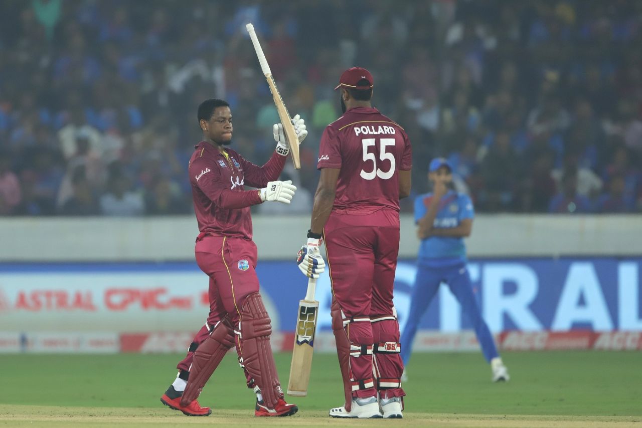 Shimron Hetmyer struck his maiden T20I fifty on Friday, India v West Indies, 1st T20I, Hyderabad, December 6, 2019