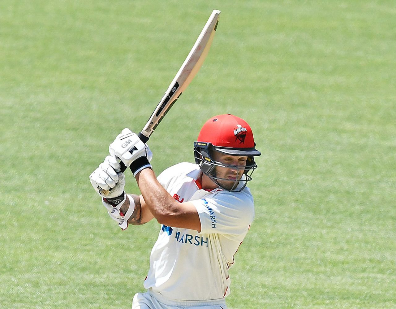 Jake Weatherald goes through the off side, South Australia v Tasmania, Sheffield Shield, Adelaide, November 11, 2019