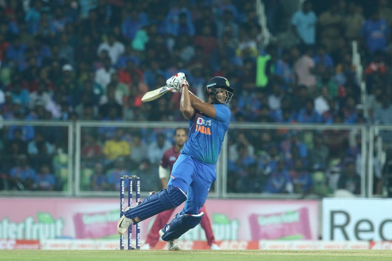 Shivam Dube batted at No. 3 for the first time in his cricketing career, India v West Indies, 2nd T20I, Thiruvananthapuram, December 8, 2019