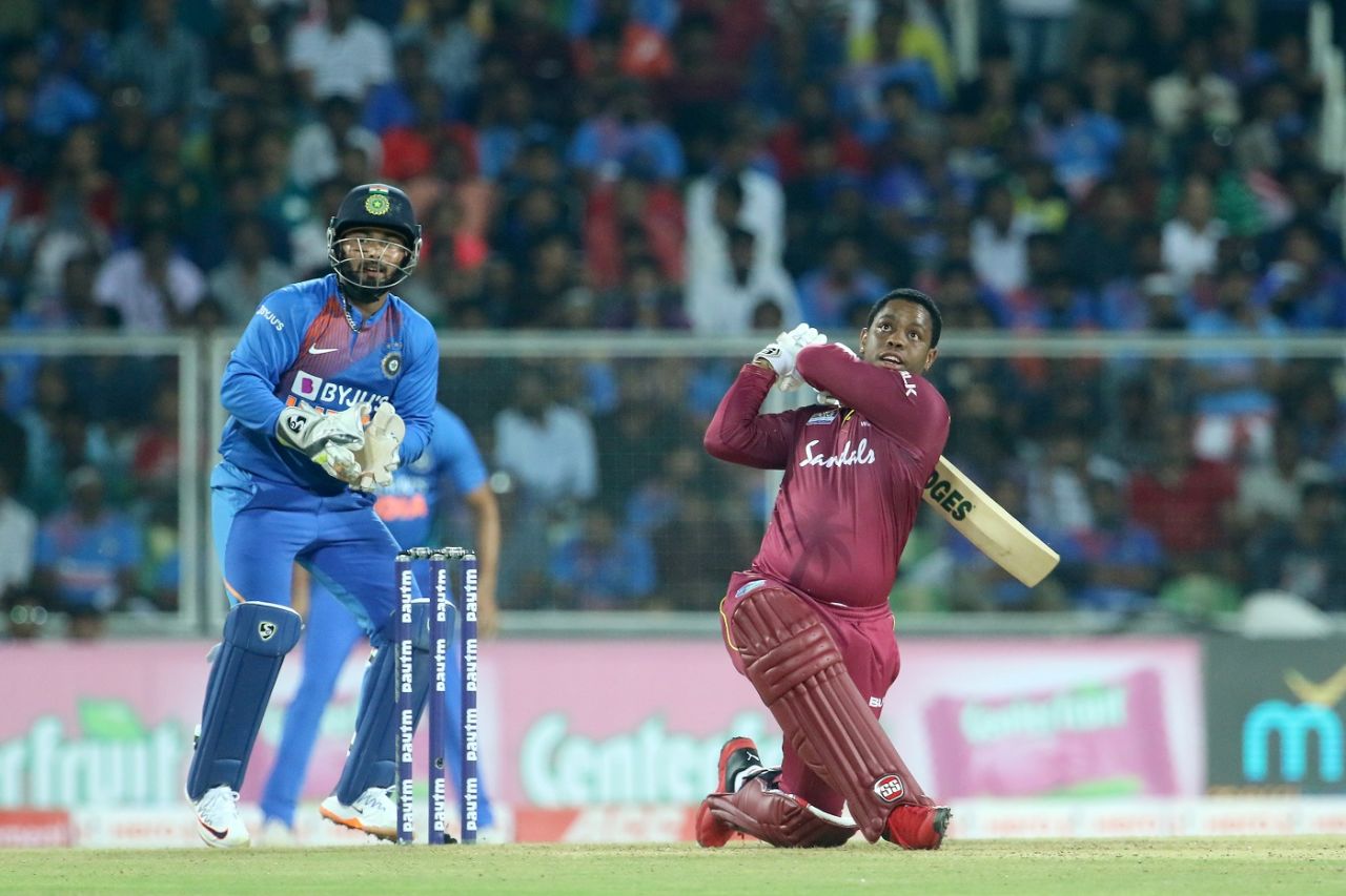 Shimron Hetmyer can send the ball a long way, India v West Indies, 2nd T20I, Thiruvananthapuram, December 8, 2019