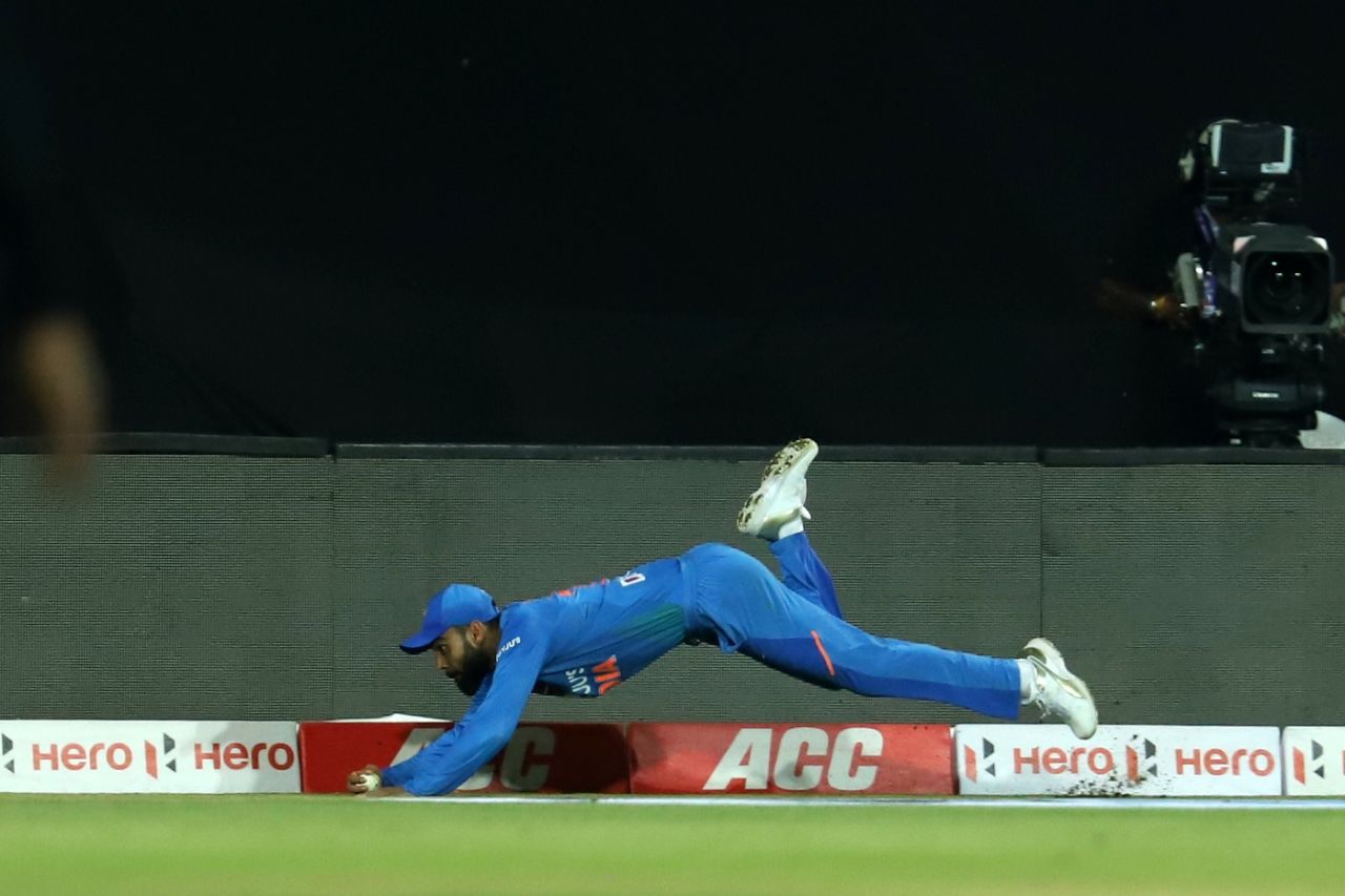 Virat Kohli's agility comes in handy when he's on the outfield, India v West Indies, 2nd T20I, Thiruvananthapuram, December 8, 2019