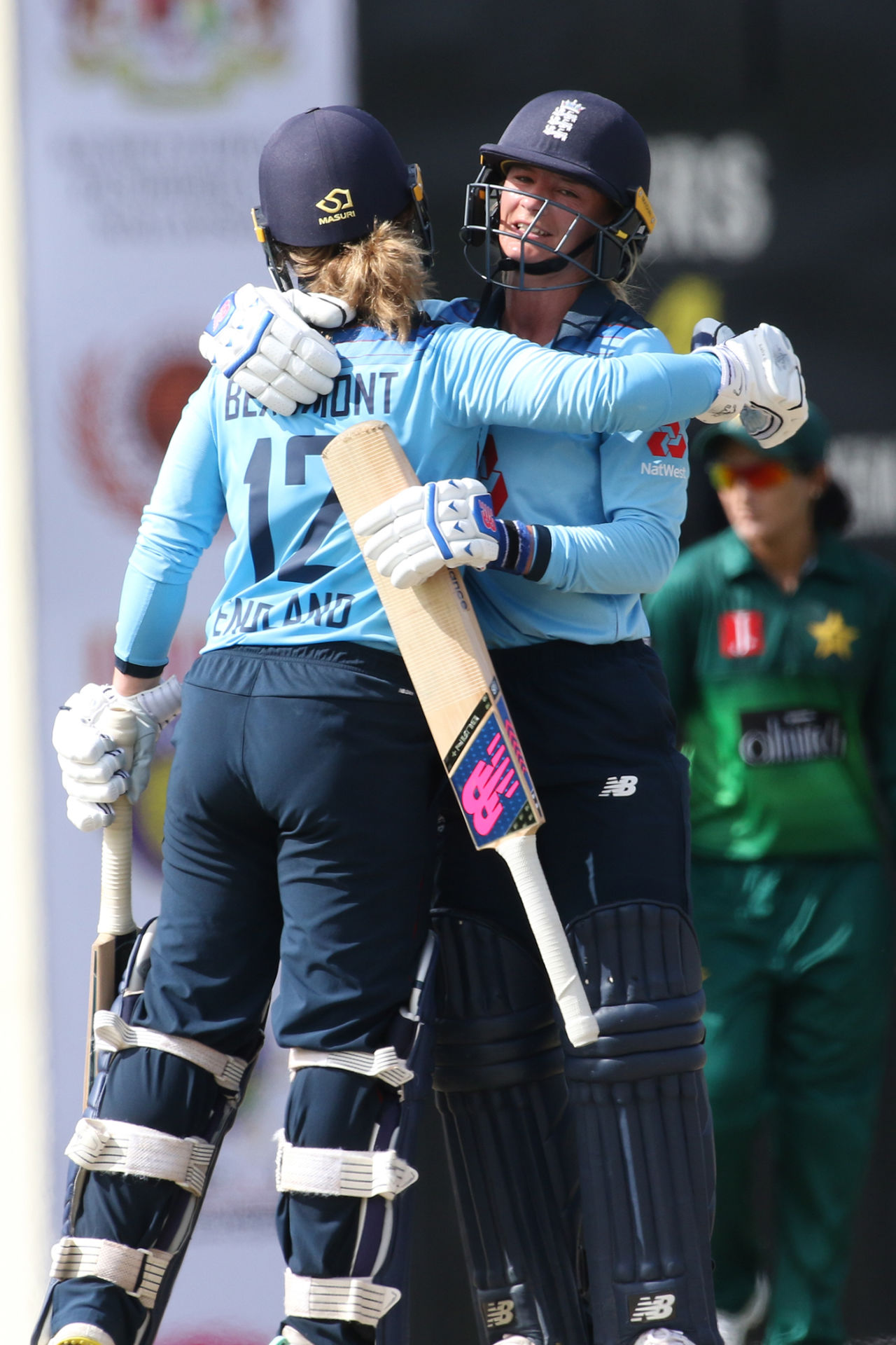 Openers Tammy Beaumont and Danni Wyatt put on a century stand, Pakistan v England, 1st women's ODI, Kuala Lumpur, December 9, 2019