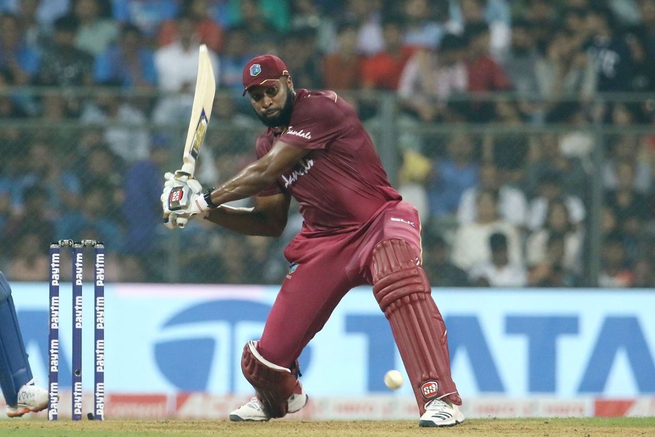 Kieron Pollard shapes to go big, India v West Indies, 3rd T20I, Mumbai, December 11, 2019