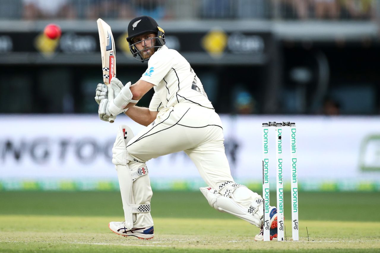 Kane Williamson glances fine, Australia v New Zealand, 1st Test, Perth, 2nd day, December 13, 2019