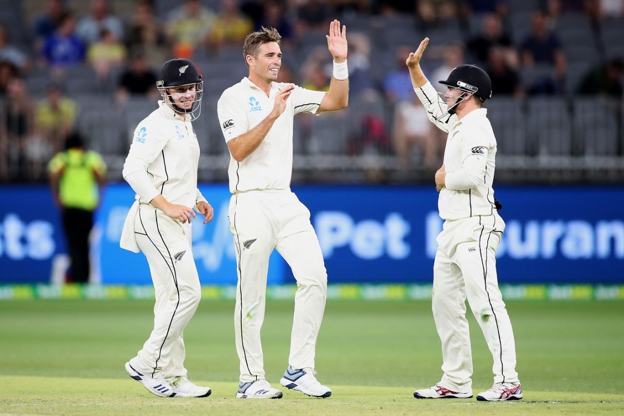 Time Southee was among the wickets late in the day, Australia v New Zealand, 1st Test, Perth, 3rd day, December 14, 2019
