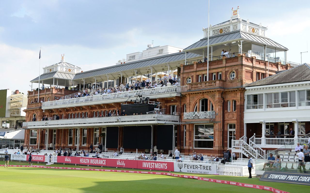 Lord's pavilion in the sunshine, July 5, 2018