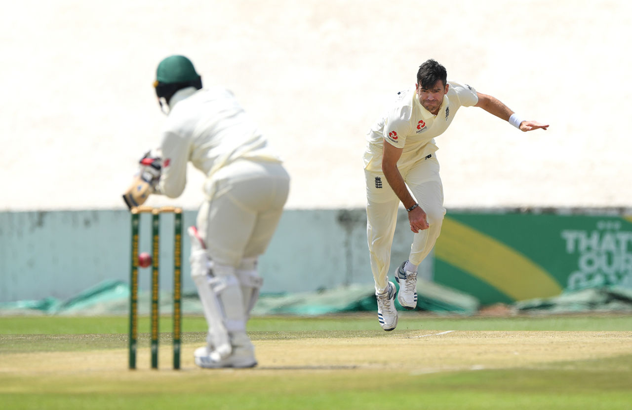 James Anderson was back in an England shirt, Cricket South Africa Invitational XI v England, Tour match, Benoni, December 18, 2019