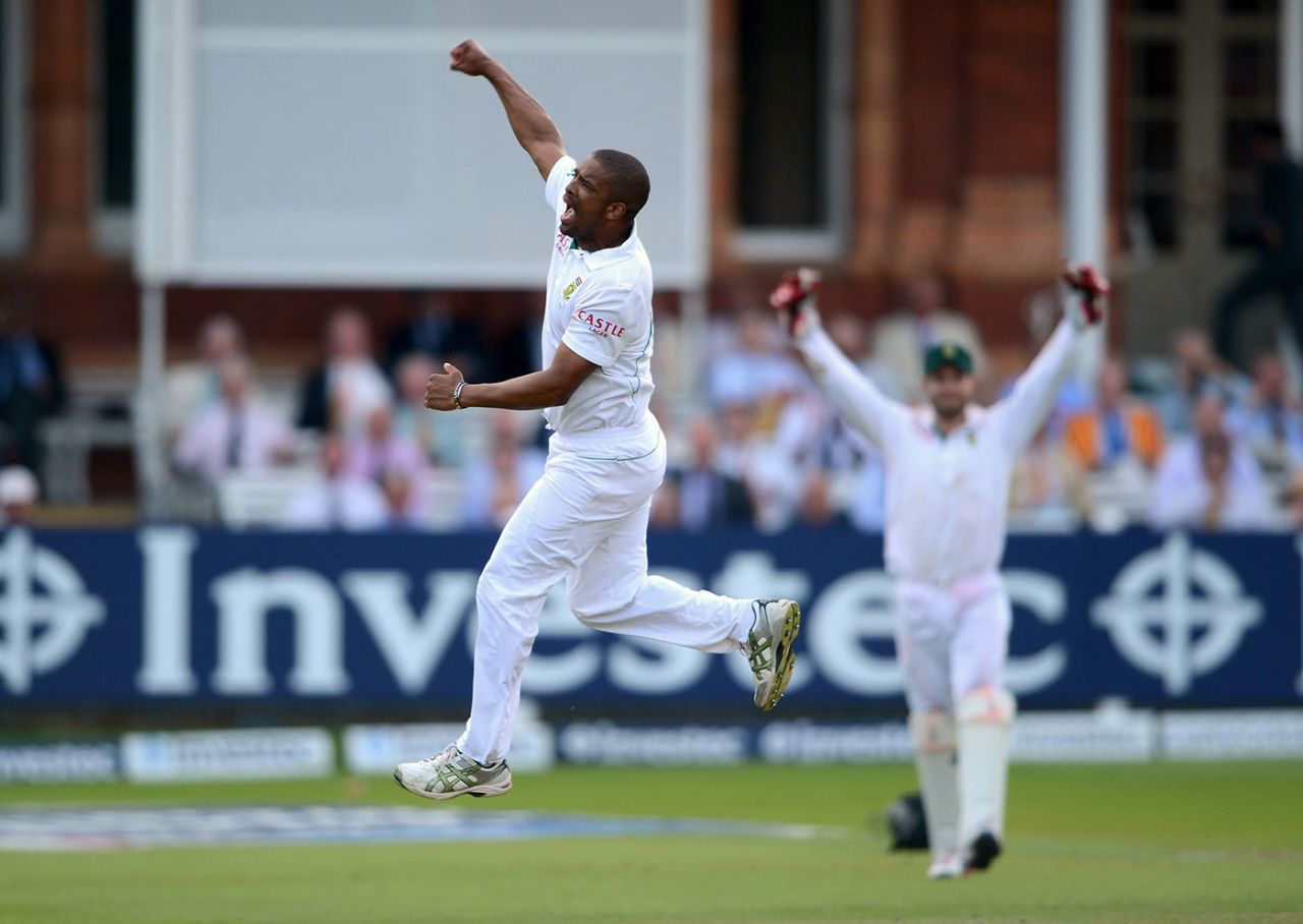 Vernon Philander claims five wickets at Lord's, England v South Africa, August 20, 2012