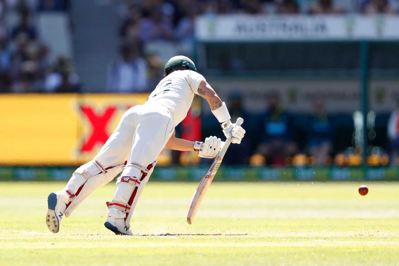 Matthew Wade was knocked off his feet by a yorker, Australia v New Zealand, 2nd Test, Day 1, Melbourne, December 26, 2019