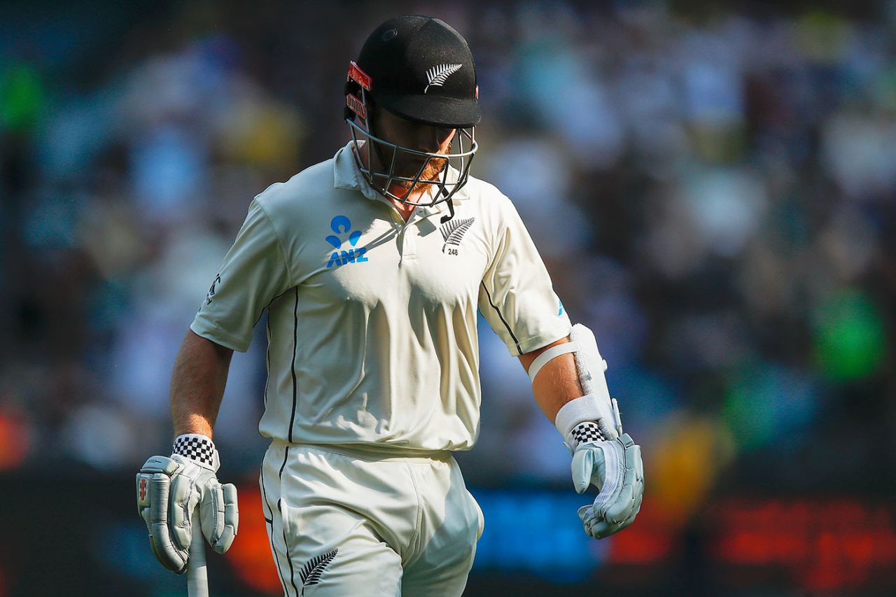Kane Williamson walks off after his dismissal, Australia v New Zealand, 2nd Test, Melbourne, 2nd day, December 27, 2019