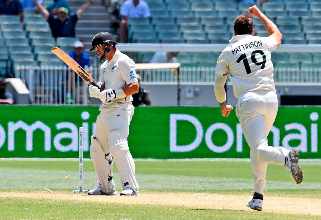 Ross Taylor dragged on against James Pattinson, Australia v New Zealand, 2nd Test, Melbourne, 4th day, December 29, 2019