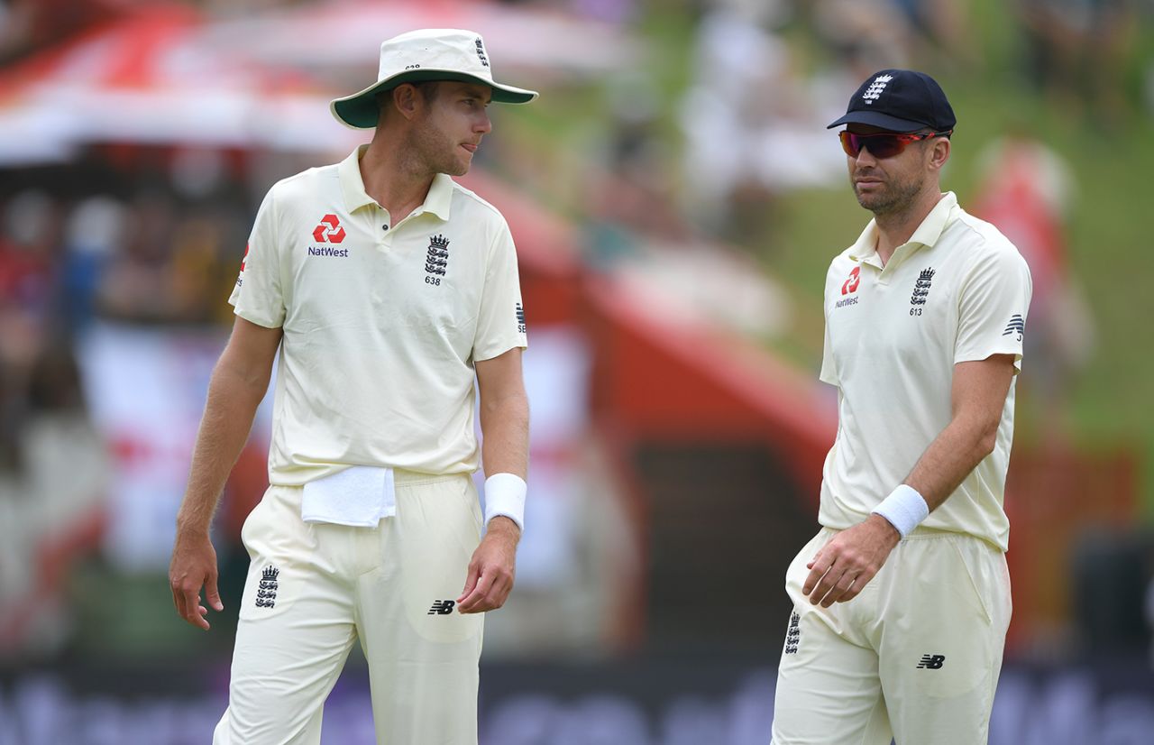 Stuart Broad and James Anderson endured a tough day, South Africa v England, 1st Test, Centurion, 3rd day, December 28, 2019