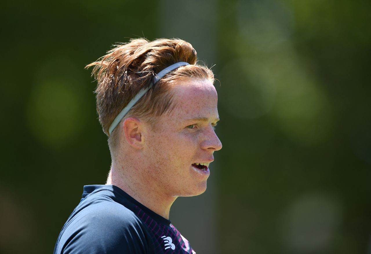 Ollie Pope looks on, England training, Newlands, January 1, 2020