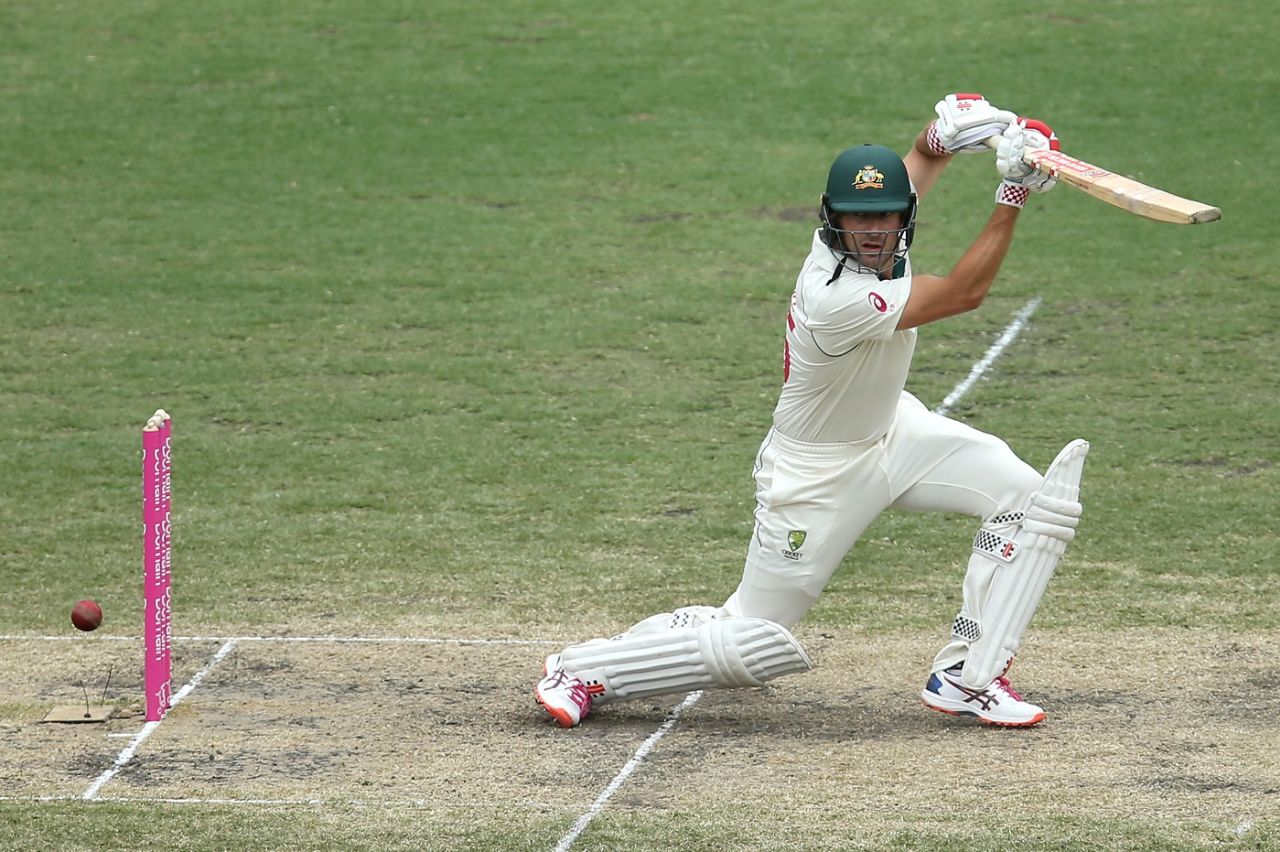 Joe Burns plays square of the wicket, Australia v New Zealand, 3rd Test, Sydney, 4th day, January 6, 2020
