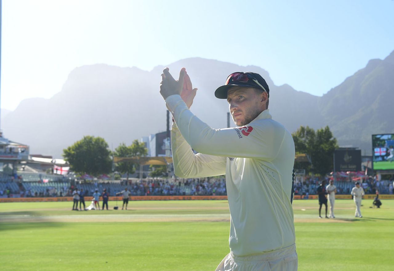 Joe Root oversaw England's first win in Cape Town since 1957, South Africa v England, 2nd Test, Cape Town, 5th day, January 7, 2020