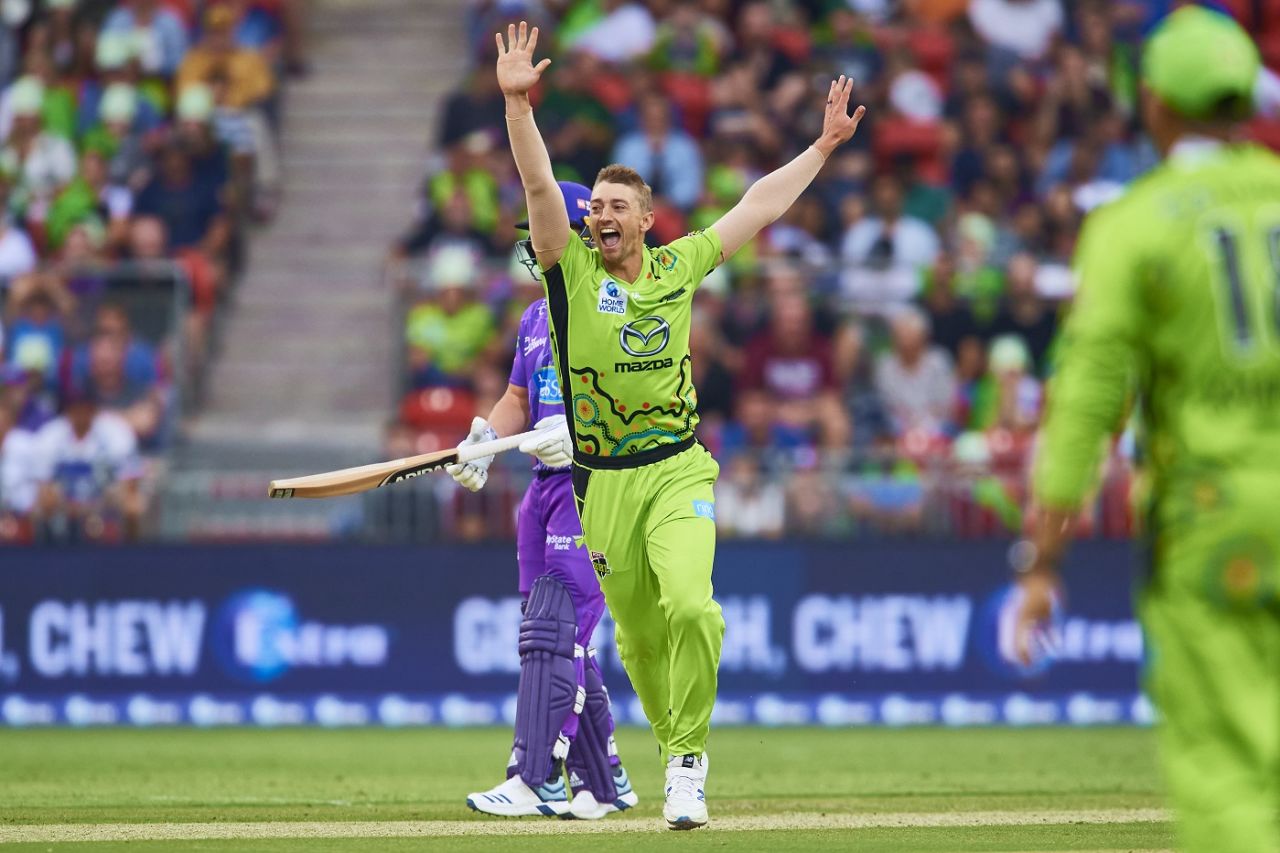 Daniel Sams has been compelling with his left-arm pace, Sydney Thunder v Hobart Hurricanes, Big Bash League, Sydney, January 11, 2020