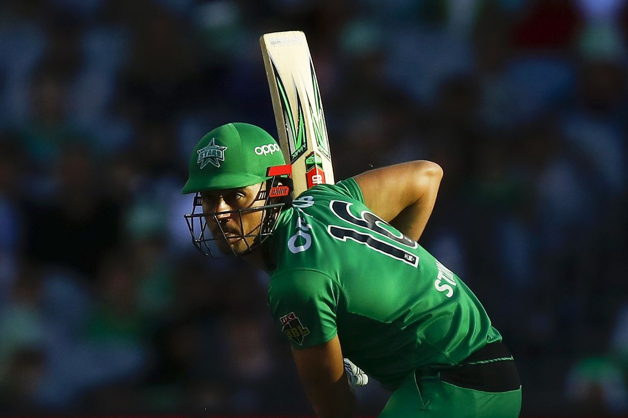 Marcus Stoinis, light, shadow and sixes, Melbourne Stars v Sydney Sixers, Big Bash League, Melbourne, January 12, 2020