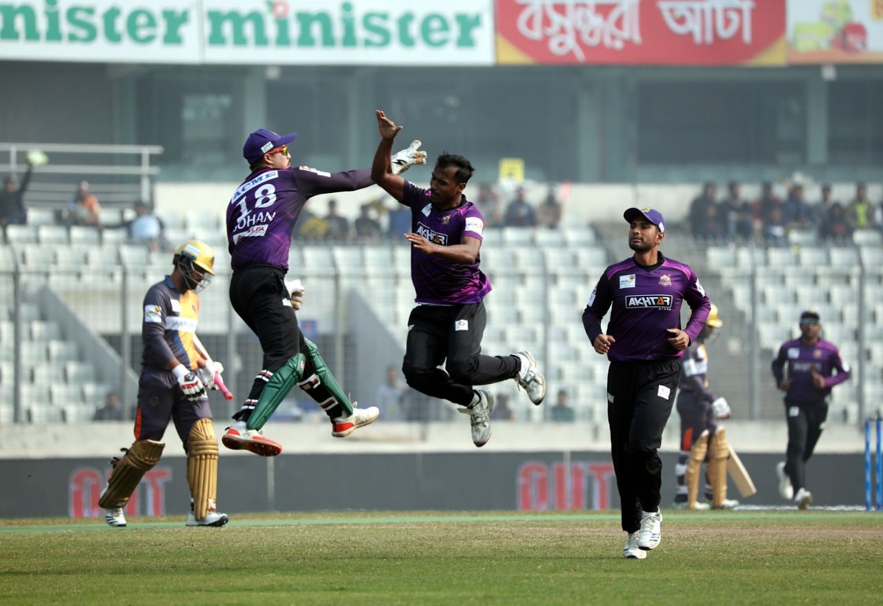 Rubel Hossain is over the moon, Dhaka Platoon v Chattogram Challengers, Bangladesh Premier League, Dhaka, January 13, 2020