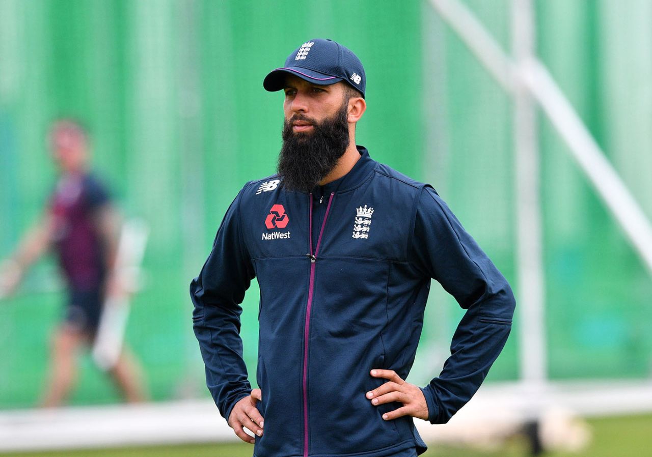 Moeen Ali at England training, England v Australia, World Cup 2019, Lord's, June 25, 2019