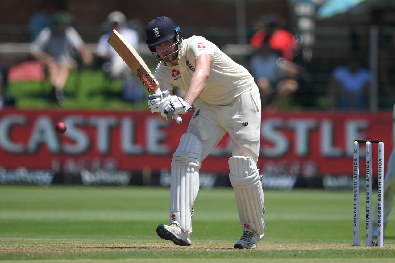 Dom Sibley nudges into the leg side, South Africa v England, 3rd Test, Port Elizabeth, Day 1, January 16, 2020