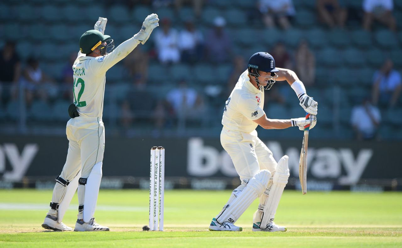 Joe Denly was given lbw on review, South Africa v England, 3rd Test, Port Elizabeth, Day 1, January 16, 2020