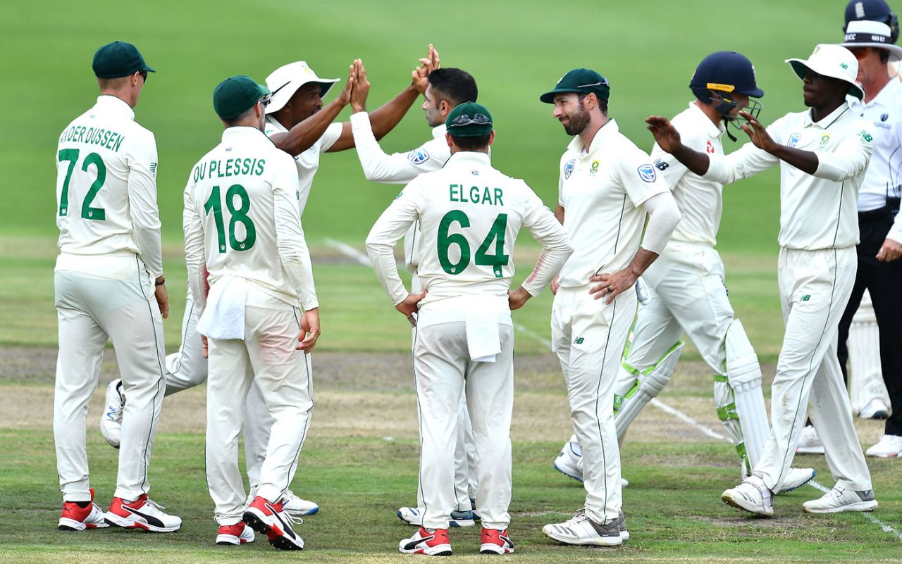 Keshav Maharaj claimed a hard-earned five-wicket haul, South Africa v England, 3rd Test, Port Elizabeth, 2nd day, January 17, 2020