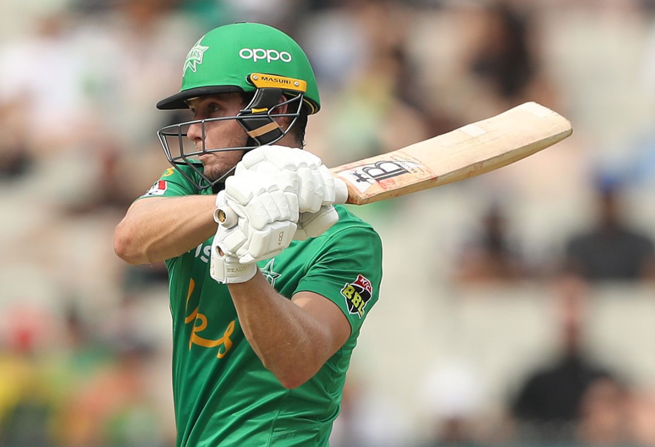 Hilton Cartwright registered the fourth-slowest 50+ innings in BBL cricket with his 58 off 56, Melbourne Stars v Perth Scorchers, Big Bash League 2019-20, Melbourne, January 18, 2020