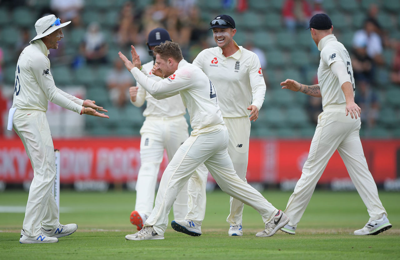 Dom Bess claims another wicket in his maiden five-for, South Africa v England, 3rd Test, Port Elizabeth, 3rd day, January 18, 2020