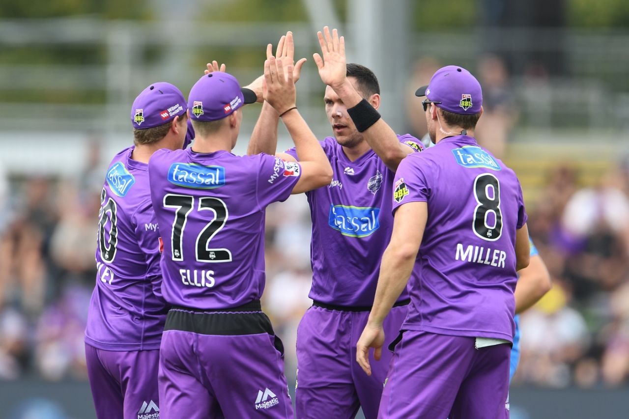 Scott Boland picked up a couple of early wickets, Hobart Hurricanes v Adelaide Strikers, BBL 2019-20, Launceston, January 19, 2020