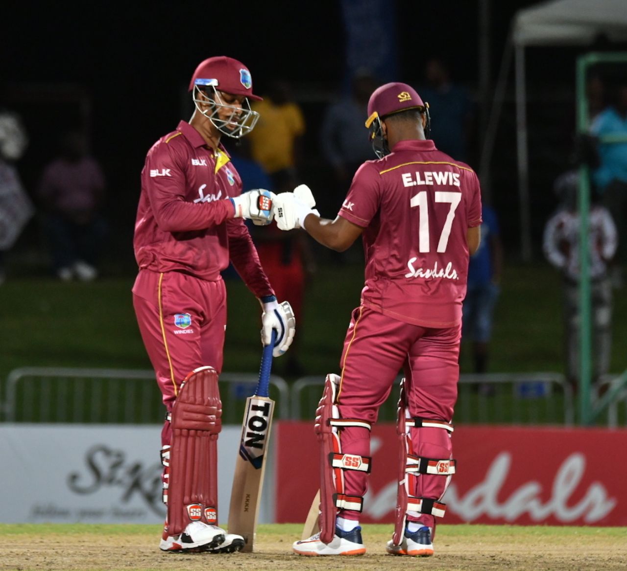 Lendl Simmons and Evin Lewis put on a dominating opening stand, West Indies v Ireland, 3rd T20I, St Kitts, January 19, 2020