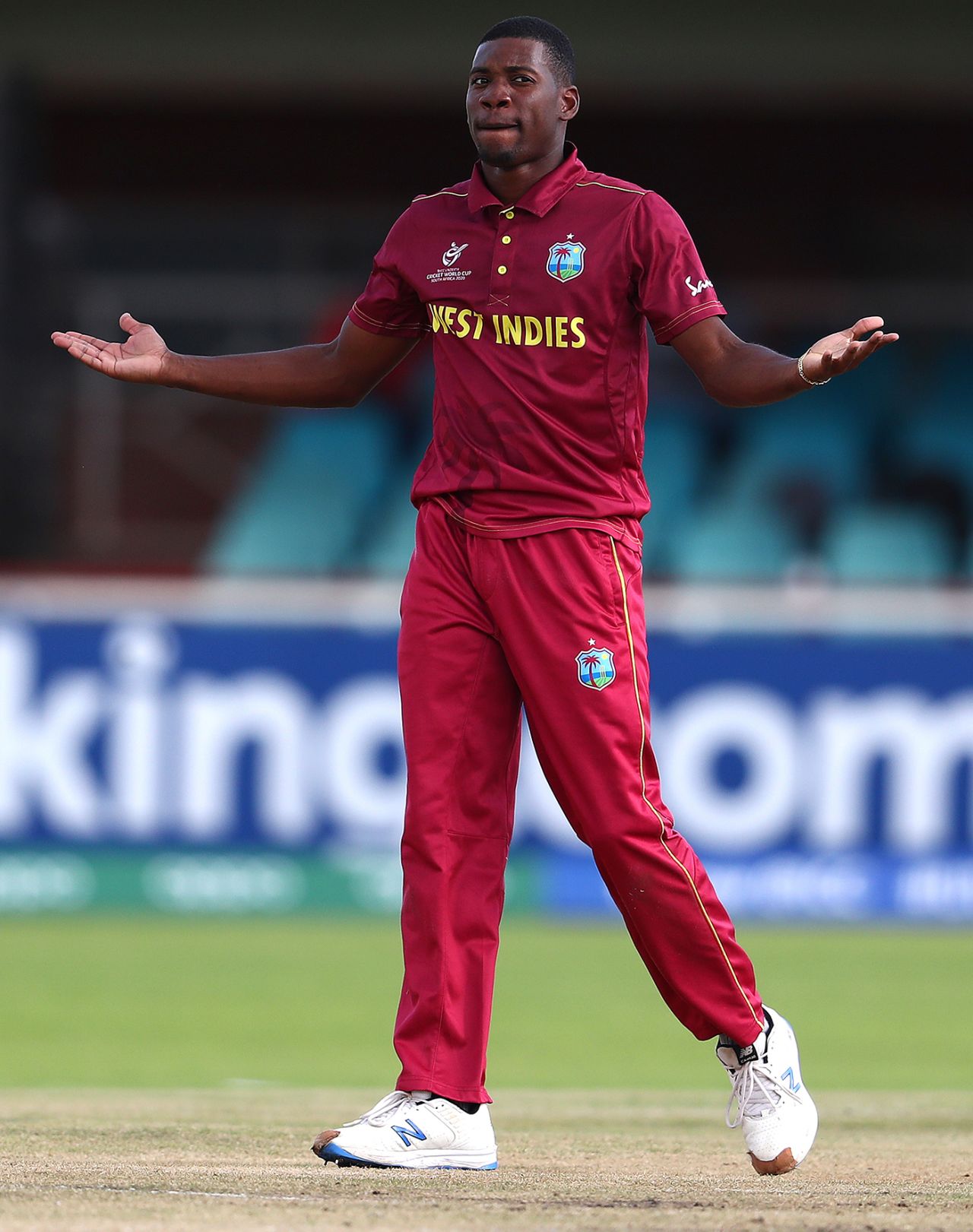 England had no answer to Nyeem Young, England v West Indies, Under-19 World Cup, Group B, Kimberley, January 20, 2020