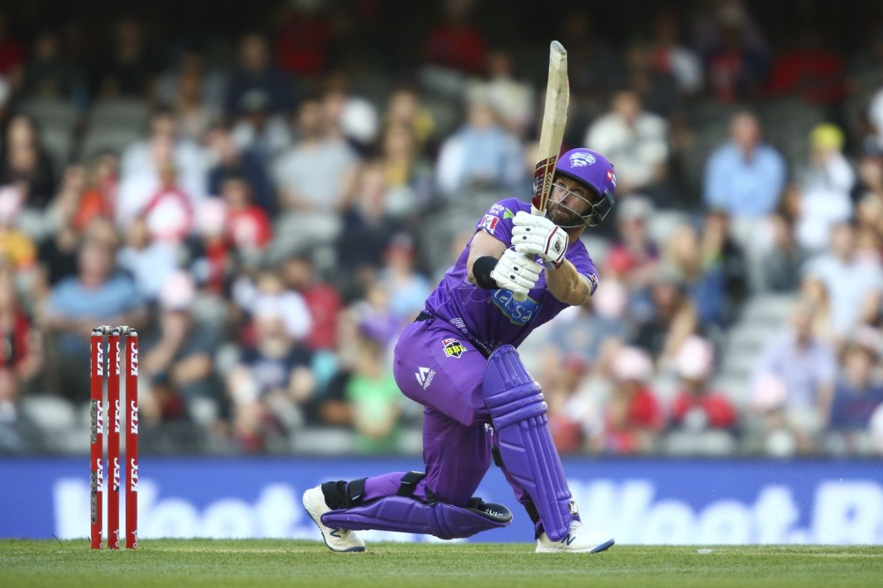 Matthew Wade turned it on at the top of the Hurricanes innings, Melbourne Renegades v Hobart Hurricanes, Big Bash League 2019-20, Melbourne, January 21, 2020