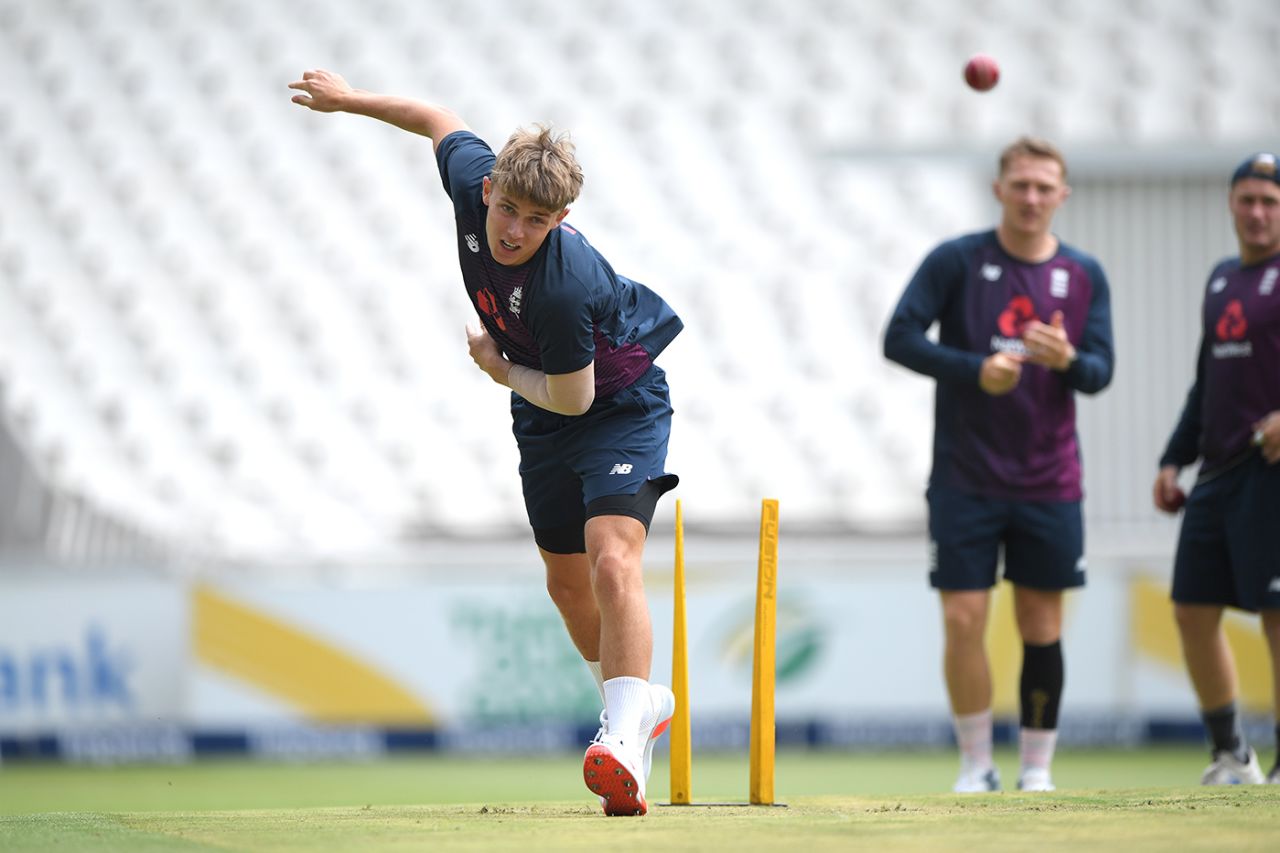 Sam Curran bowls in the nets, England training, The Wanderers, January 23, 2020
