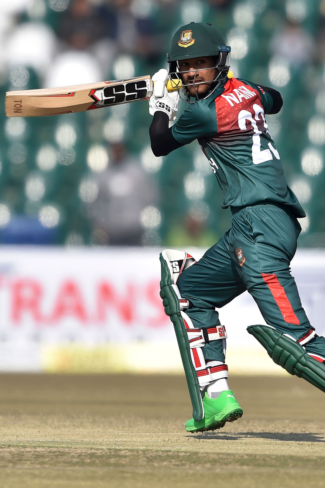 Mohammad Naim steers one towards third man, Pakistan v Bangladesh, 1st T20I, Lahore, January 23, 2020
