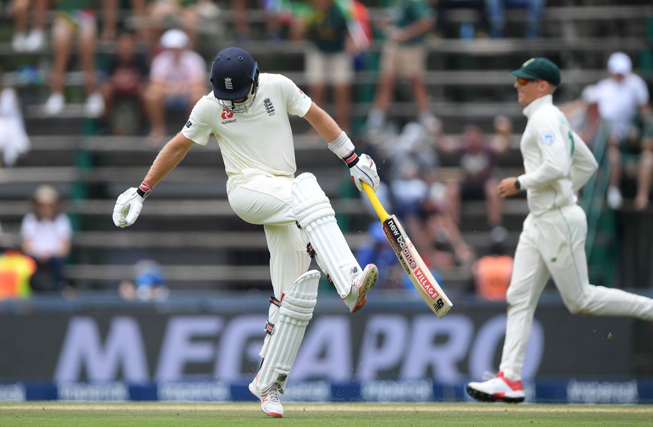 Joe Root was livid after edging to the keeper, South Africa v England, 4th Test, Day 2, Johannesburg, January 25, 2020