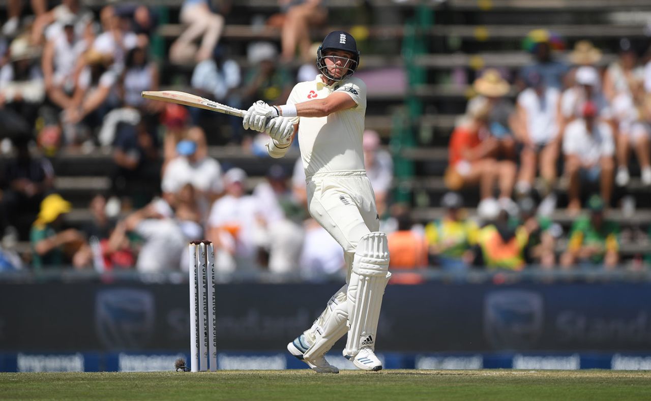 Stuart Broad pulls through midwicket, South Africa v England, 4th Test, Day 2, Johannesburg, January 25, 2020
