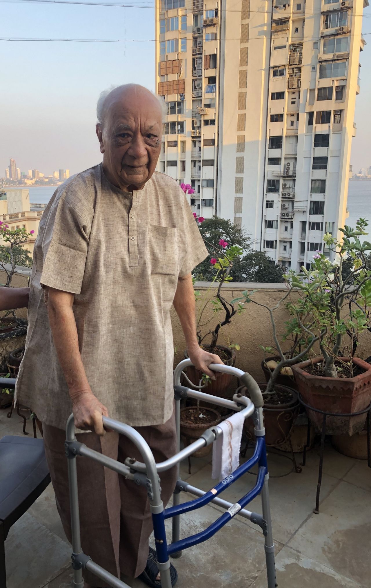 Former Bombay and Baroda Ranji Trophy player, who completes his life's century on Jan 26, 2020 at his Walkeshwar residence in south Mumbai