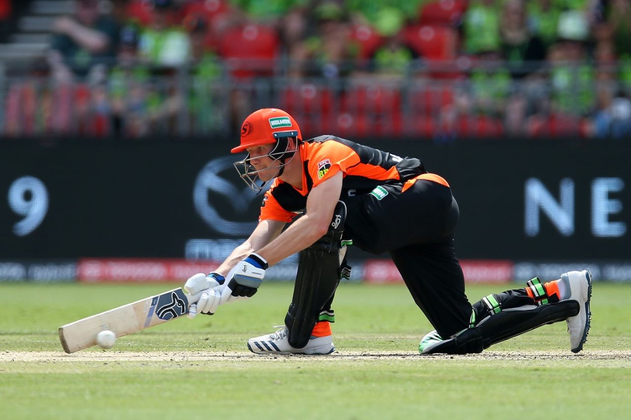 Cameron Bancroft was steady, but couldn't lift the scoring rate, Sydney Thunder v Perth Scorchers, Big Bash League 2019-20, Sydney, January 26, 2020