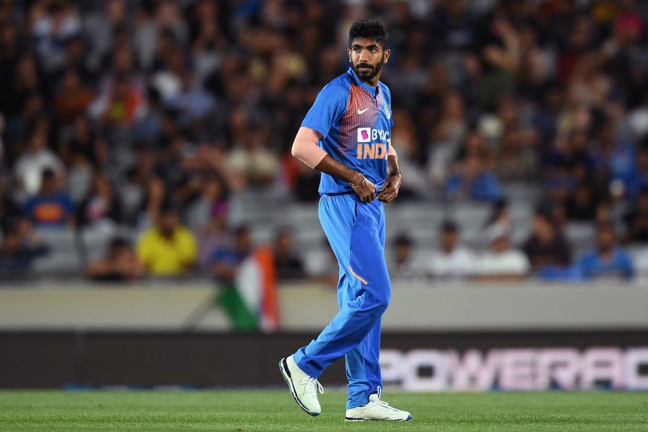 Jasprit Bumrah was miserly as ever, New Zealand v India, 1st T20I, Auckland, January 24, 2020