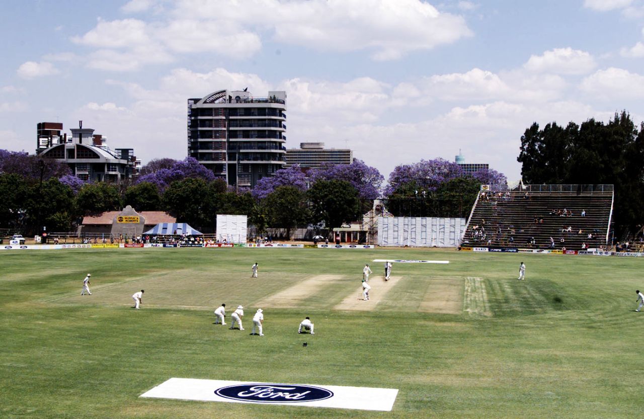 A general view of the Harare Sports Club, Zimbabwe v Australia, Only Test, 1st day, Harare, October 14, 1999