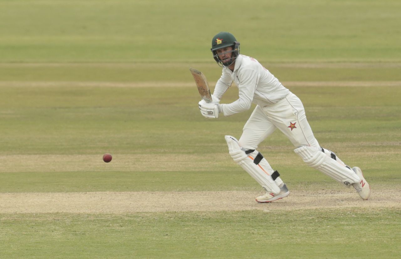Sean Williams drives one through cover, Zimbabwe v Sri Lanka, 2nd Test, Harare, 4th day, January 30, 2020